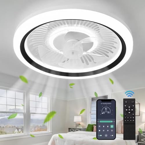シーリングファンライト ZXhome 50cm 扇風機 一台二役 APP